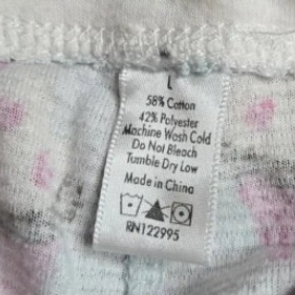 PJ Studio Pink Blue Cupcake Pajama Set Pink Top Drawstring Pants Women size L - Picture 16 of 16